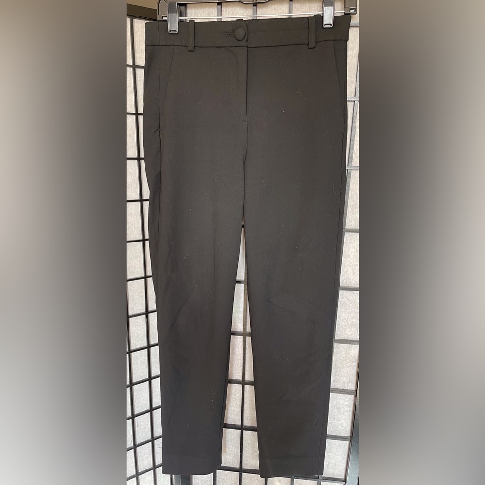 J. Crew Black Dress Pants Straight-Leg Trousers